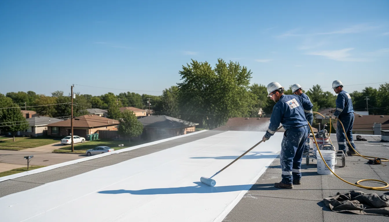Commercial roof coating in Dugger, IN near me
